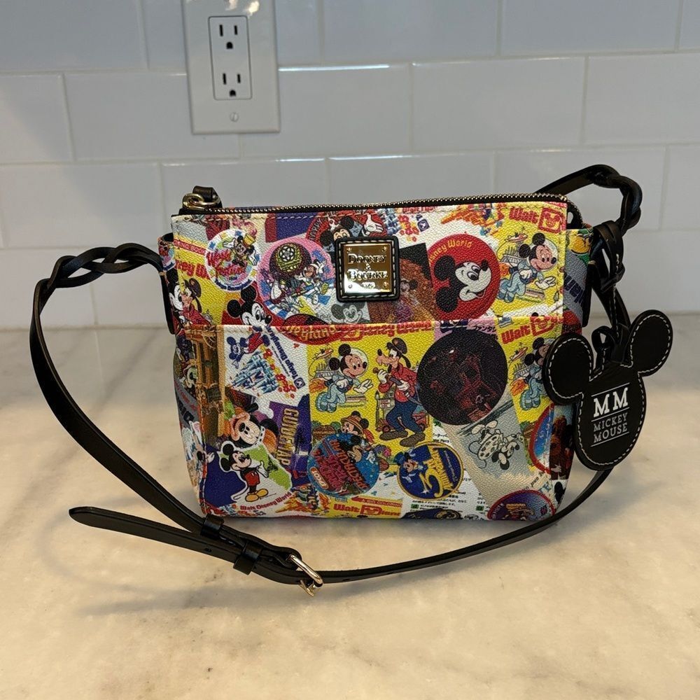 Disney Dooney & Bourke Purse Handbag Mickey Thru the Years 90th Anniversary Bag